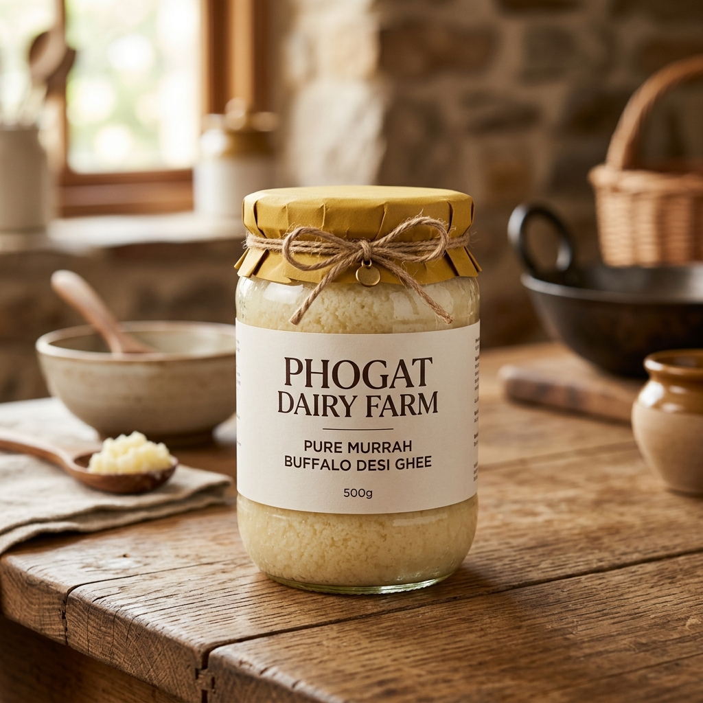 Phogat Murrah Buffalo Desi Ghee — 500g